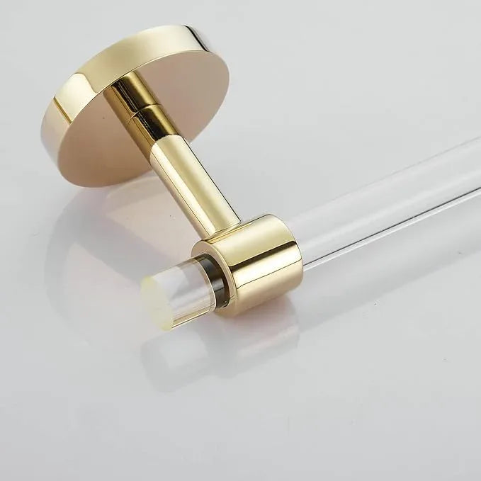 Acrylic Gold Towel Bar Towel Rack for Bathroom Wall Mounted Towel Holder Modern 22.2inch 56.5cm SHUNLI - ModernBath