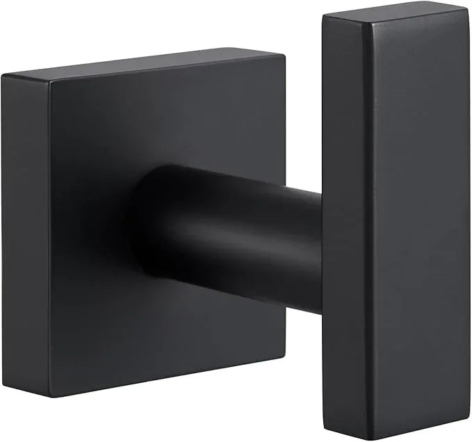 Suyar Bathroom Towel Hook, Stainless Steel Bath Robe Holder, Hand Towel Hanger Wall Mounted, Matte Black - ModernBath