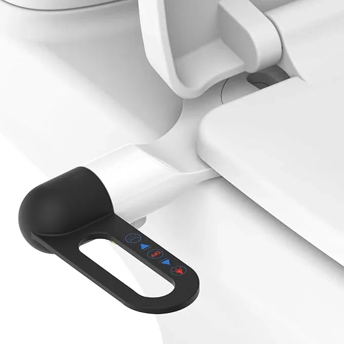 Bidet Toilet Seat Attachment Ultra Slim Bidet With Self Cleaning Dual Nozzle Adjustable Water Non Electric Bidet Fresh Water Spray for Sanitary and Feminine Wash (Black) - ModernBath