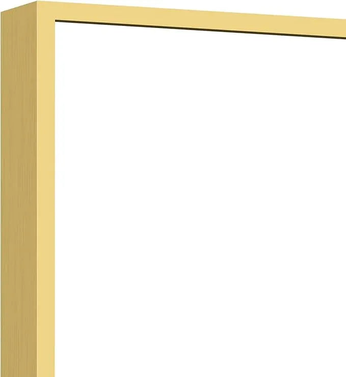COFENY 36x48inch Bathroom Mirror, Gold Rectangle Mirror with Thin Metal Frame, Large Rectangular Wall Mirrors for Bathroom, Living Room, Hair Salon, Big Farmhouse Mirror Hang Horizontal/Vertical - ModernBath