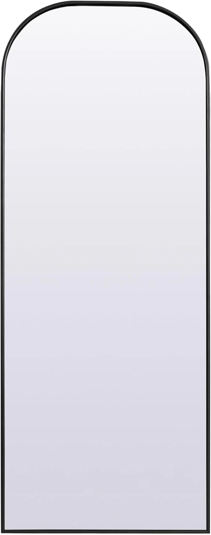 Illuminate, Metal Frame Arch Full Length Mirror 28X74 Inch in, Modern, Black - ModernBath