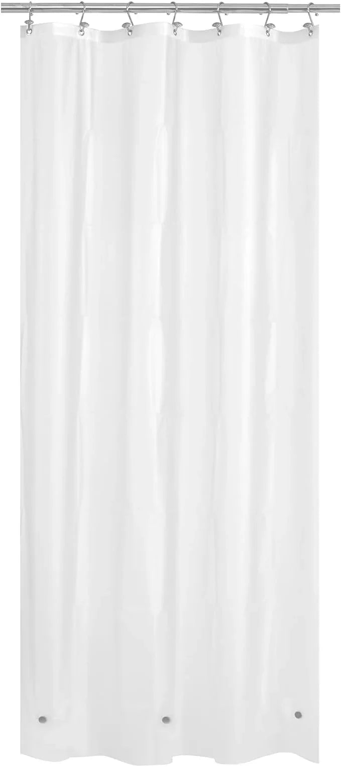 Mrs Awesome Stall Shower Curtain Liner 36x72, PEVA Plastic Shower Liner for Bathroom Lightweight & Waterproof, 36 x 72, Frost - ModernBath