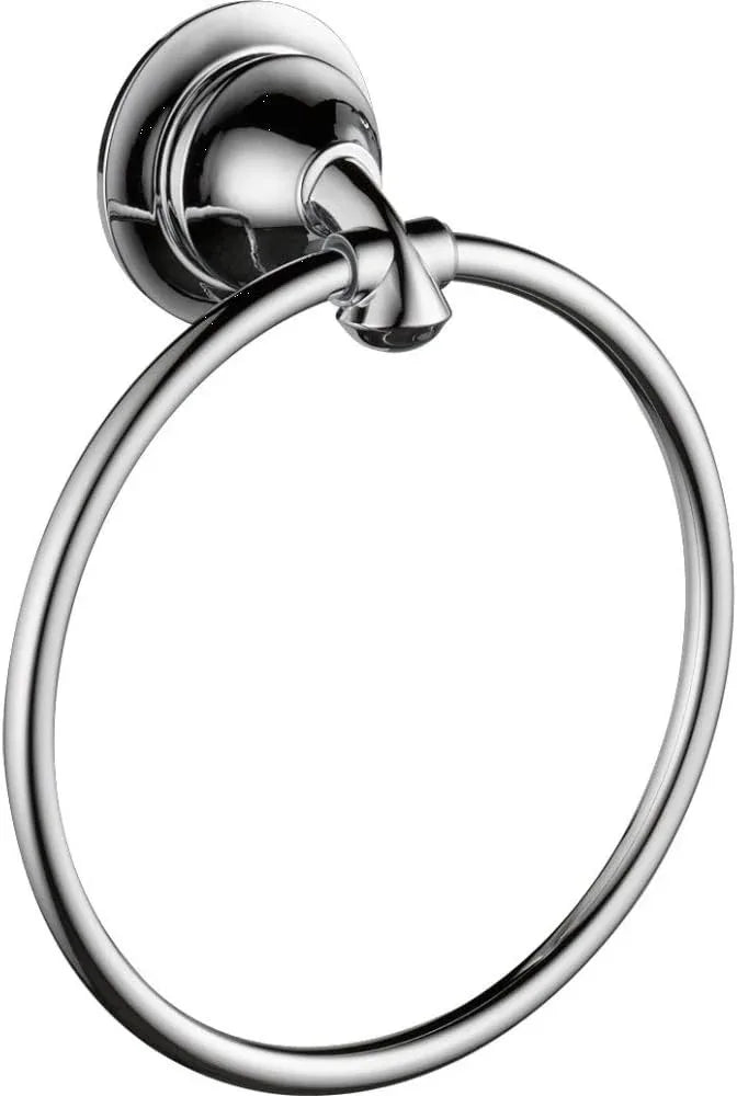 Delta Linden (1-Pack) Hand Towel Holder Polished Chrome Towel Racks for Bathroom Wall Round Towel Ring Holder for Bath Towel Hanger for Kitchen, Bathroom Accessories 79446 - ModernBath