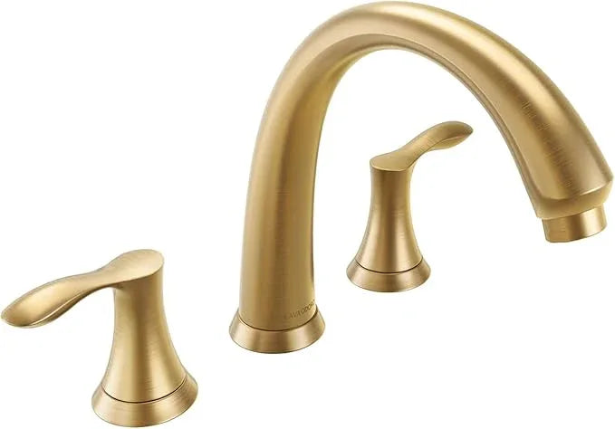 Lava Odoro 2-Handle Widespread Roman Tub Faucet, Bronze Gold Tub Faucet, Brass Roman Bathtub Faucet, Tub Filler, Valve Included, TF405-BB - ModernBath