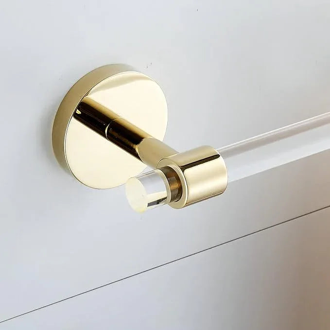Acrylic Gold Towel Bar Towel Rack 16 inch for Bathroom,Wall Mounted Towel Holder Towel Hanger Modern SHUNLI - ModernBath