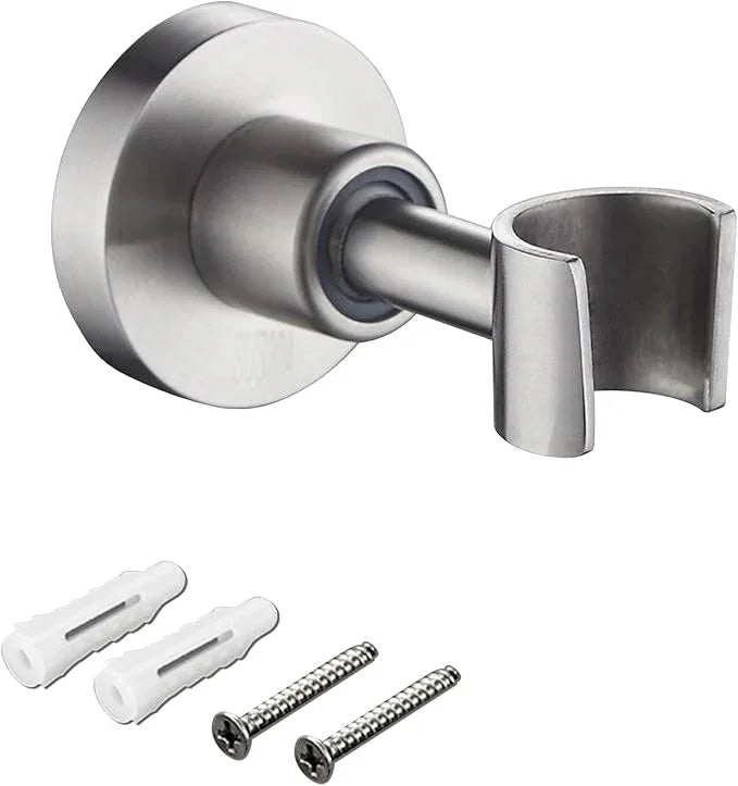 PHASAT Handheld Shower Head Holder Adjustable 304 Stainless Steel Handheld Shower Head Bracket Holder Wall Mount,Shower Wand Holder Brushed Nickel,A13021N - ModernBath