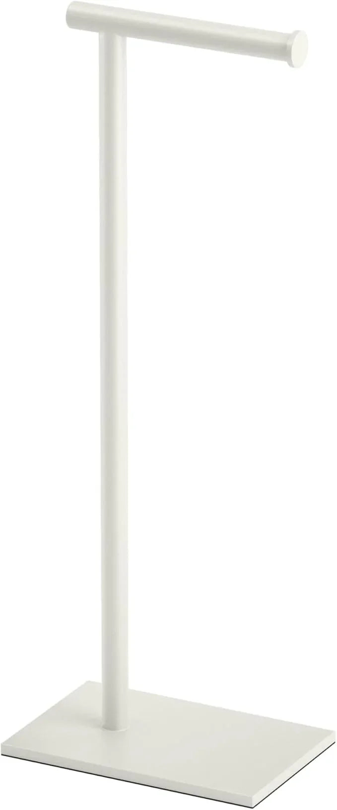Gatco 1431W Modern Rectangle Base Freestanding Toilet Paper Holder, 21.25", Matte White with Weighted Base - ModernBath