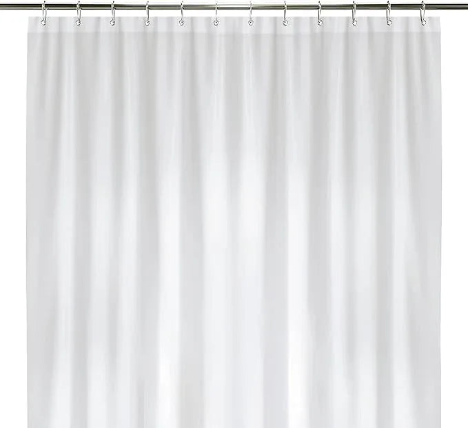 LiBa Bathroom Shower Curtain - Waterproof Plastic Shower Curtain Premium PEVA Non-Toxic with Rust Proof Grommets White 10G Heavy Duty Bathroom Accessories 72x72 - ModernBath