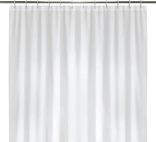 LiBa Bathroom Shower Curtain - Waterproof Plastic Shower Curtain Premium PEVA Non-Toxic with Rust Proof Grommets White 10G Heavy Duty Bathroom Accessories 72x72 - ModernBath