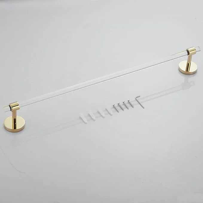 Acrylic Gold Towel Bar Towel Rack for Bathroom Wall Mounted Towel Holder Modern 22.2inch 56.5cm SHUNLI - ModernBath