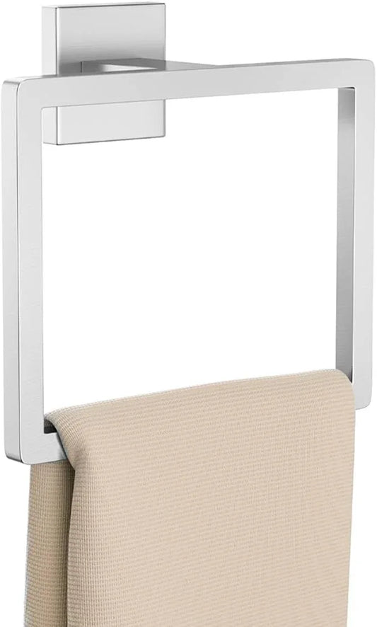 Brushed Nickel Towel Ring Towel Holder for Bathroom Bath Towel Hanger Stainless Steel Bathroom Hardware Accessories Wall-Mounted Towel Rack - ModernBath
