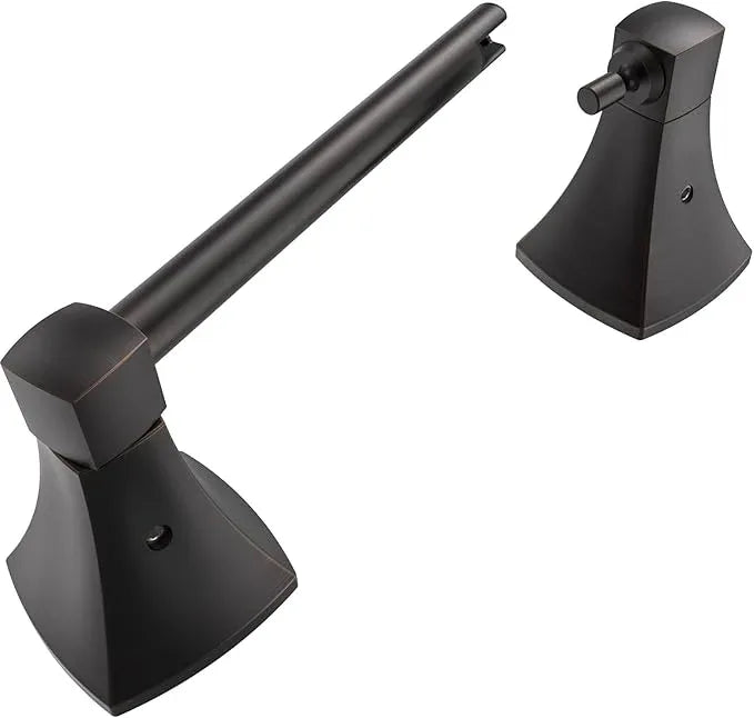 Toilet Paper Holder Wall Mount Oil Rubbed Bronze Double Post Pivoting Tissue Roll Holder Stainless Steel and Zinc Alloy for Bathroom RV Commercial - ModernBath