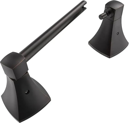 Toilet Paper Holder Wall Mount Oil Rubbed Bronze Double Post Pivoting Tissue Roll Holder Stainless Steel and Zinc Alloy for Bathroom RV Commercial - ModernBath