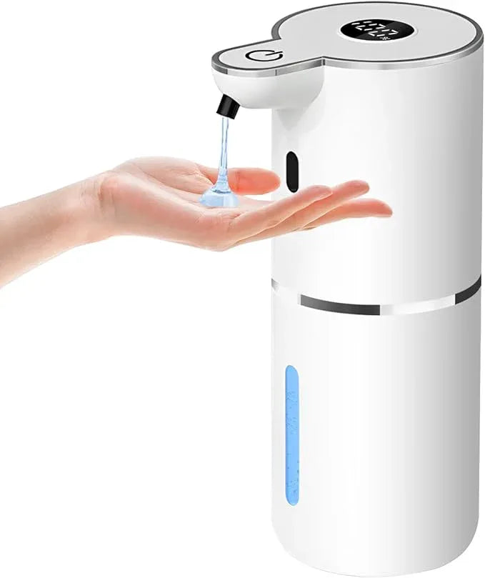 Automatic Liquid Soap Dispenser,6 Level Adjustable Liquid, Wall Mount Soap Dispenser,USB Rechargeable with LED Display,12.8oz/ 380ml Touchless Hand & Dish Dispenser for Bathroom, Kitchen - ModernBath