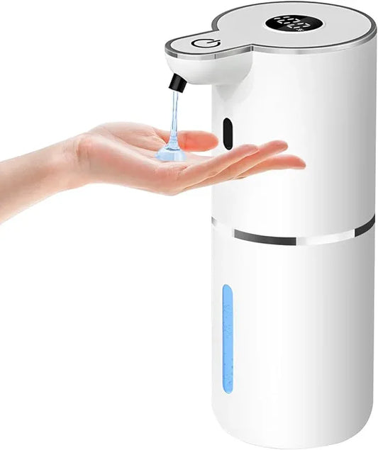 Automatic Liquid Soap Dispenser,6 Level Adjustable Liquid, Wall Mount Soap Dispenser,USB Rechargeable with LED Display,12.8oz/ 380ml Touchless Hand & Dish Dispenser for Bathroom, Kitchen - ModernBath