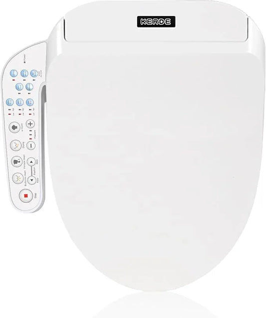 KERDE Electric Bidet Toilet Seat,Bidets For Existing Toilets,Rlongated,One-click Intelligent Operation, Warm Water Cleaning,Slow Close,Seat Cushion Keep Constant Temperature In Winter (Armrest) - ModernBath
