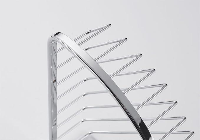 SANLIV Corner Shower Caddy,Chrome Corner Shower Basket,Wall Mounted Bathroom Soap Holder & Shampoo Shelf,Solid Brass Wire Basket Soap Dish for Inside Shower,Polished Chrome - ModernBath