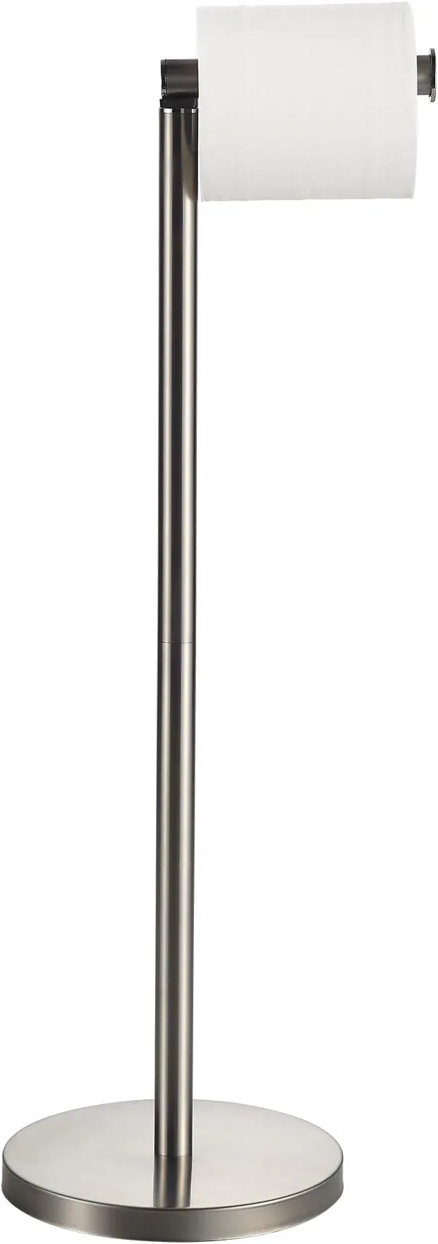 Toilet Paper Holder Stand, Stain Nickel 304 Stainless Steel,Free Standing for Bathroom,Weighted Base - ModernBath