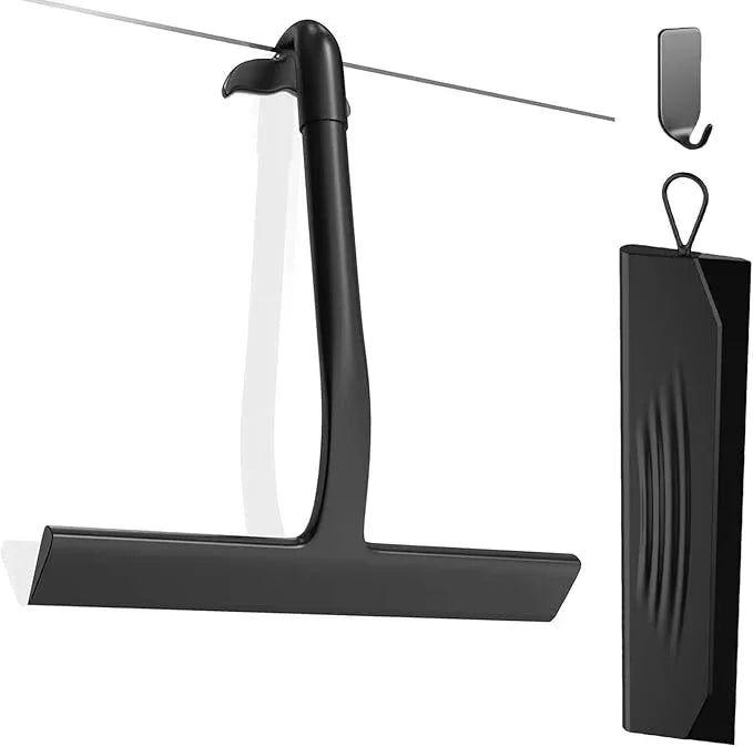 Acreditch Shower Squeegee for Glass Doors, All-One-Piece Silicone with Built-in Hook Design for Easy Hanging and Cleaning, for Bathroom, Glass, Kitchen, Tile Wall, Car - ModernBath