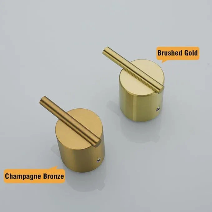RANDOM Champagne Bronze Towel Hooks for Bathrooms Wall Mount Coat Hooks SUS304 Stainless Steel Hand Towel Robe Hook.RD-96068-8CB - ModernBath