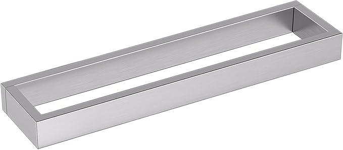 TNOMS Single Towel Bar Towel Holder Bathroom Hardware Accessories,Stainless Steel Wall-Mounted Towel Rack Towel Rail,16 Inches Brushed Nickel - ModernBath