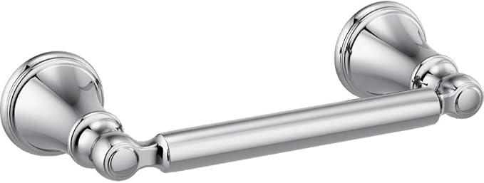 Delta Woodhurst (1-Pack) Toilet Paper Holder Polished Chrome Tissue Roll Holder for Bathroom Organization and Storage Pivoting Toilet Tissue Holder Wall Bathroom Accessories 73250 - ModernBath