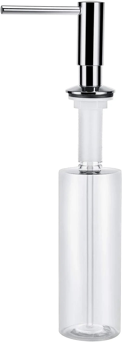 Samodra Sink Soap Dispenser, Metal Pump Head Liquid Lotion Countertop Kitchen Bathroom Soap Dispenser with 12 OZ PET Bottle - ModernBath