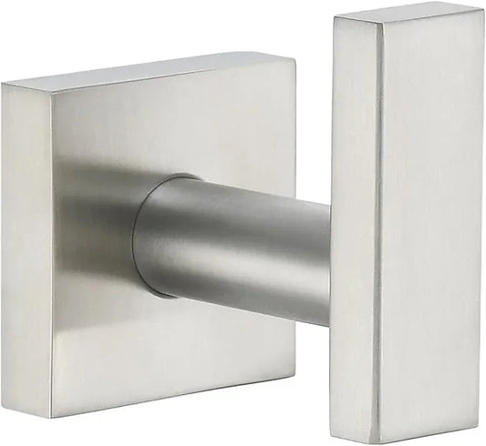 Suyar Brushed Nickel Towel Hook, SUS 304 Stainless Steel Clothes Coat Robe Holder for Bathroom, Hand Towel Hanger, Wall Mounted - ModernBath