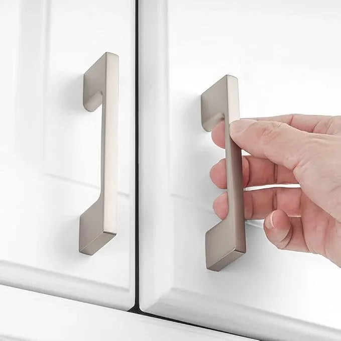 KOOFIZO 10 Pack 3 Inch Brushed Nickel Kitchen Cabinet Pulls Stain Nickel Cabinet Handles Silver Cabinet Hardware for Kitchen Cabinets Drawer P01 Dresser Cupboard Bedroom Bathroom - ModernBath