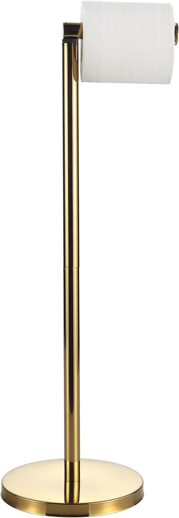Toilet Paper Holder Stand, Gold 304 Stainless Steel,Free Standing for Bathroom,Weighted Base - ModernBath