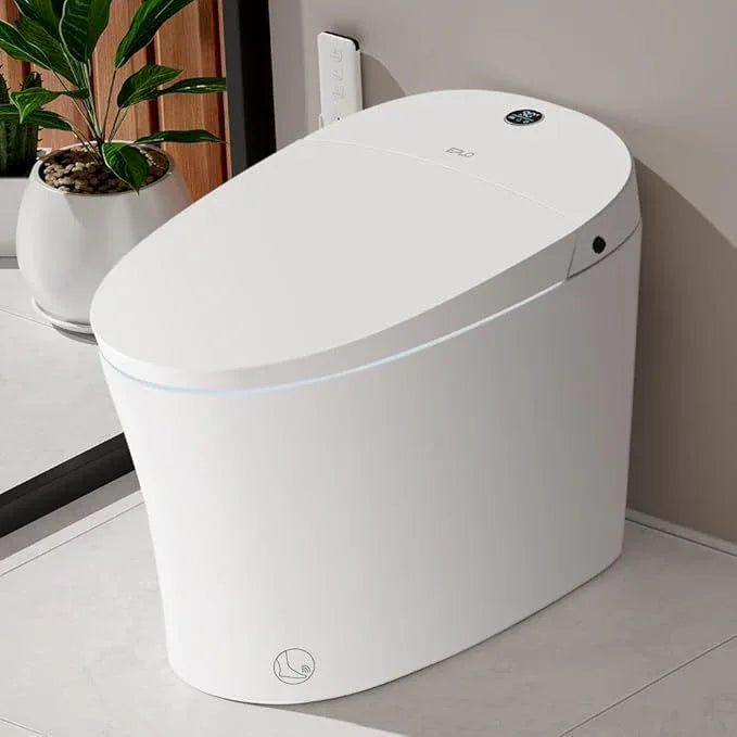EPLO Smart Toilet Bidet with Auto Open Close,Foam Shield,1000G MaP Flush Score,ADA Comfort Chair Height,Blackout Flush,Heated Seat,Air Dryer,One Piece Modern Elongated Toilet with Tank Pump E18PRO - ModernBath