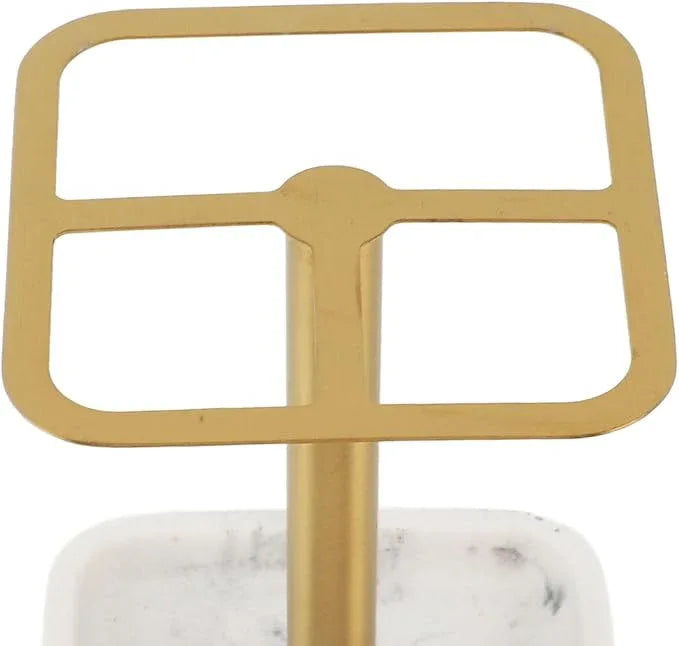 Fayelume Gold Toothbrush Holder, Stainless Steel Toothbrush Holder, Toothpaste Dispenser, 3 Slots, Space Saving, for Bathroom, Countertops - ModernBath