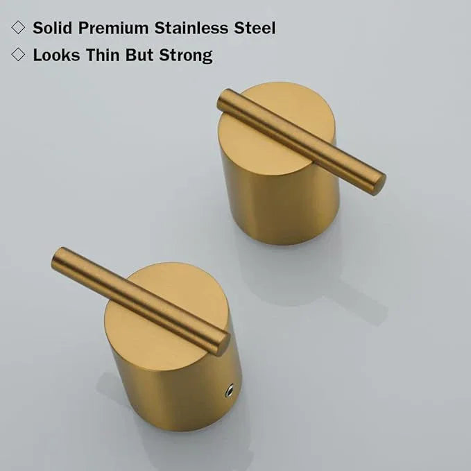 RANDOM Champagne Bronze Towel Hooks for Bathrooms Wall Mount Coat Hooks SUS304 Stainless Steel Hand Towel Robe Hook.RD-96068-8CB - ModernBath