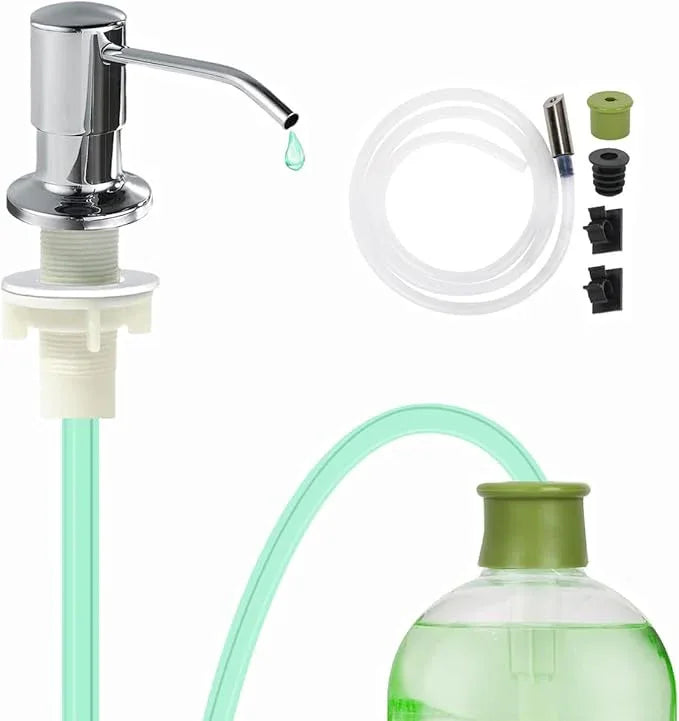 Soap Dispenser for Kitchen Sink,Stainless Steel Countertop Dish Soap Dispenser Pump with 47" Extension Tube - ModernBath