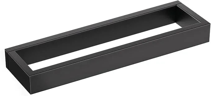 TNOMS Single Towel Bar Towel Holder Bathroom Hardware Accessories,Stainless Steel Wall-Mounted Towel Rack Towel Rail,12 Inches Matte Black - ModernBath