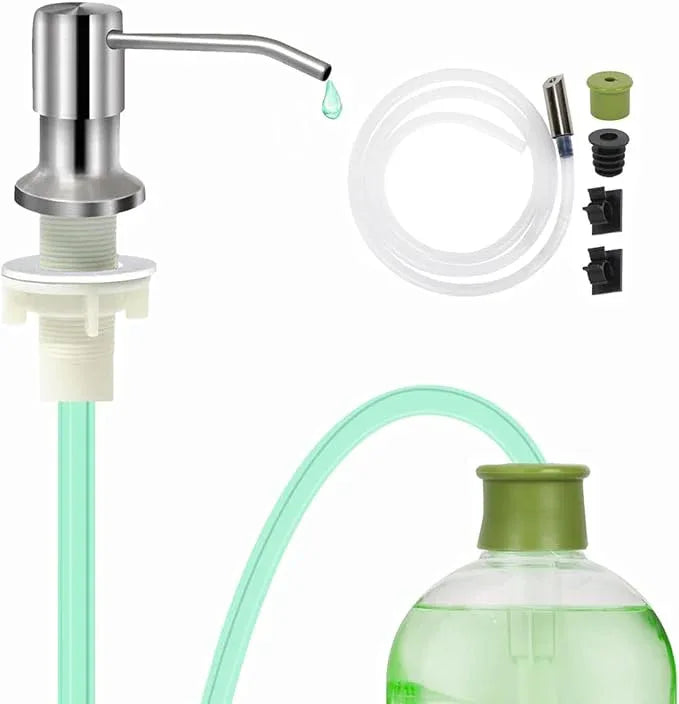 Soap Dispenser for Kitchen Sink,Stainless Steel Countertop Dish Soap Dispenser Pump with 47" Extension Tube - ModernBath