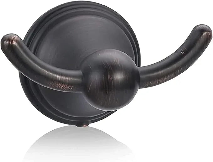 FILTA Bathroom Towel Hooks, Oil Rubbed Bronze Robe & Towel Hooks for Wall Mounted, Traditional Towel and Robe Hooks for Hanging Towels, Bath Towel Holder for Shower(1 Pack) - ModernBath