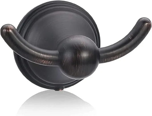 FILTA Bathroom Towel Hooks, Oil Rubbed Bronze Robe & Towel Hooks for Wall Mounted, Traditional Towel and Robe Hooks for Hanging Towels, Bath Towel Holder for Shower(1 Pack) - ModernBath