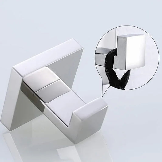 TURS 4 Pieces Bathroom Hardware Accessories Set Polished Towel Bar Set,Wall Mounted,Premium Stainless Steel.Q7CHP4-40CM - ModernBath