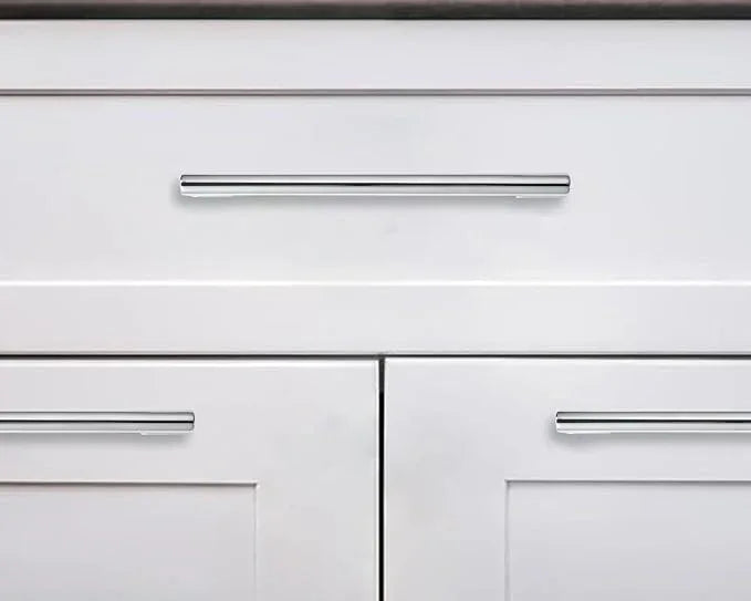 khtumeware 3-1/2 Inch Hole Center 10-Pack,Polished Chrome Heavy Duty Soild Cabinet Pulls,Kitchen Drawer Handle, Hardware for Bathroom, Drawer, Cabinet, Door Cabinet - ModernBath