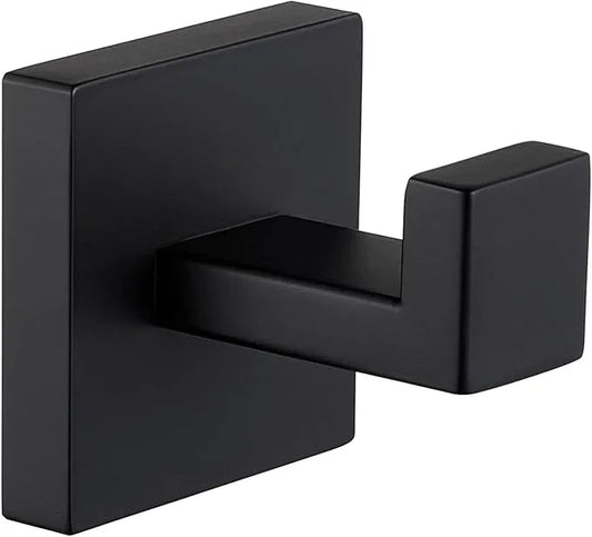 Angle Simple Towel Hook Matte Black, SUS 304 Stainless Steel Coat Robe Hook, Bathroom Hand Towel Hanger for Wall - ModernBath