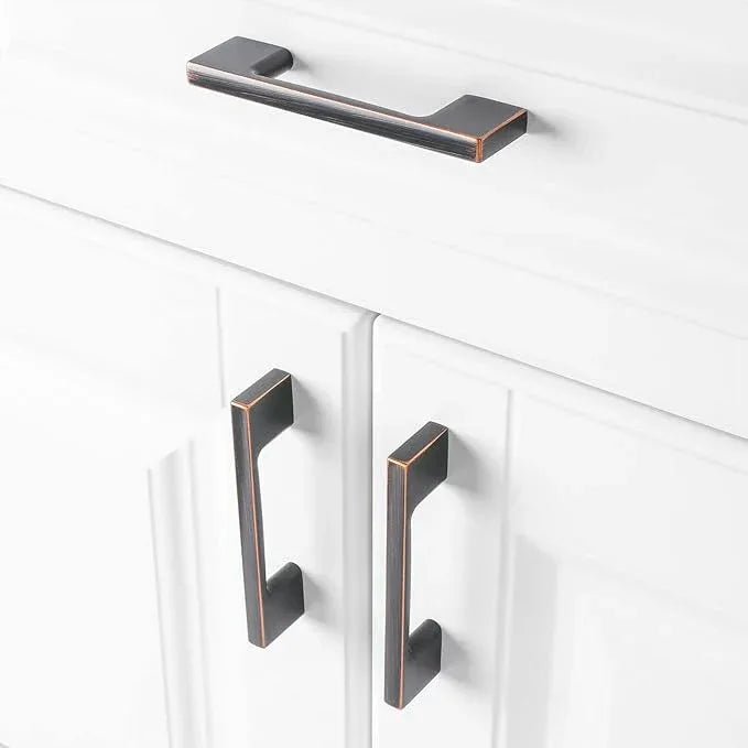 KOOFIZO 10 Pack 3 Inch Oil Rubbed Bronze Kitchen Cabinet Pulls Rubbed Bronze Cabinet Handles Bronze Cabinet Hardware for Kitchen Cabinets Drawer P01 Dresser Cupboard Bedroom Bathroom - ModernBath