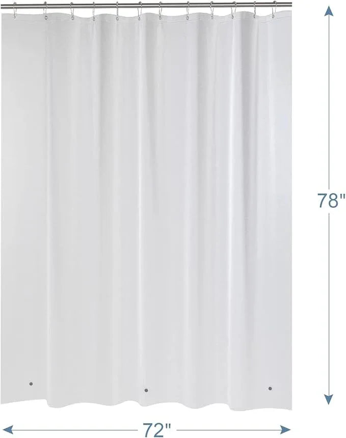 AmazerBath Shower Liner, 72x78 Plastic Frosted Shower Curtain Liner, PEVA Cute Shower Curtain Liners, Vinyl Waterproof Shower Curtain Liner with 3 Magnets, Lightweight Shower Curtains for Bathroom - ModernBath