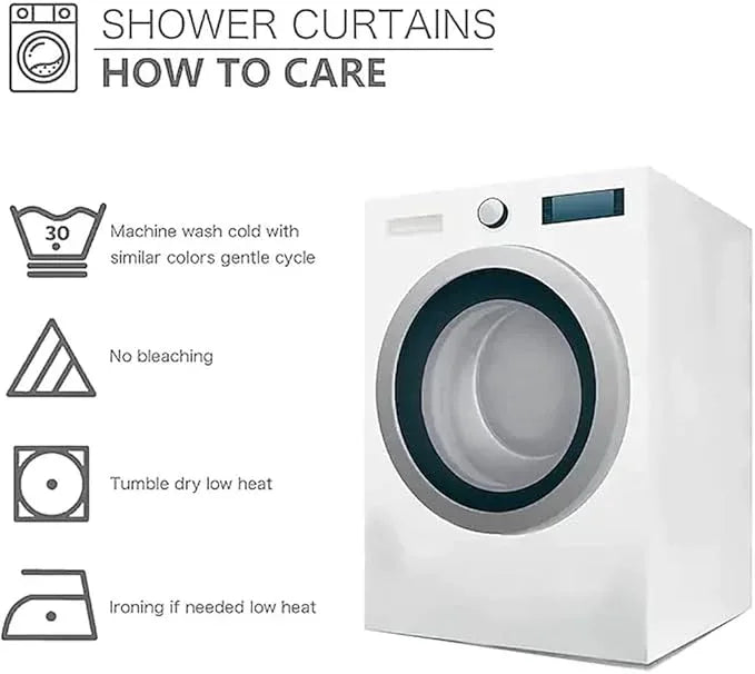 LYFANS Bathroom Uses Waterfall 3D Shower Curtain, Deluxe Bathtub Waterproof Shower Curtains, Bright Fabric Shower Curtains, Size (72x79 inches) - ModernBath