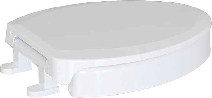 CYRRET 3 Inch Elevated Toilet Seat Riser, Raised Toilet Seat Enlongated Bowl (18.5") for Elderly and Seniors, Durable Plastic, Slow Close, Safety Bathroom Assist Device, Easy Installation, White - ModernBath