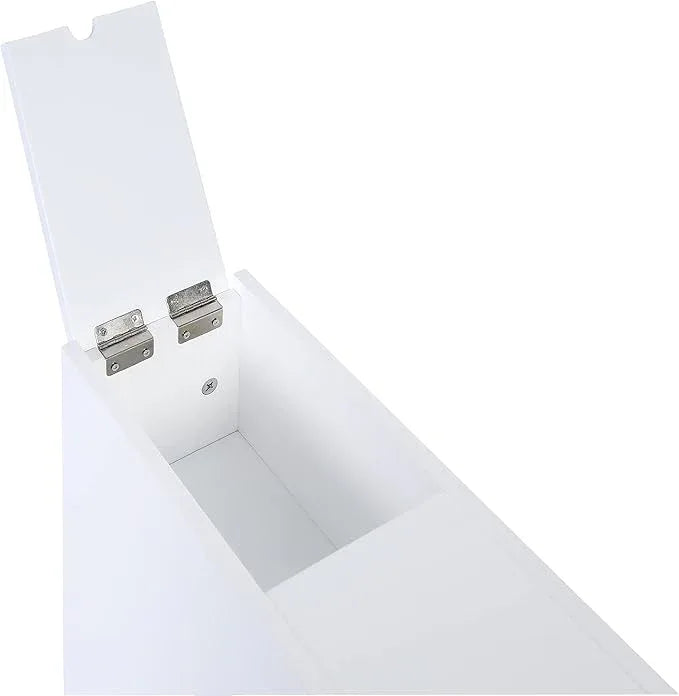 Spirich Slim Bathroom Storage Cabinet, Free Standing Toilet Paper Holder, Bathroom Cabinet Slide Out Drawer Storage, White - ModernBath