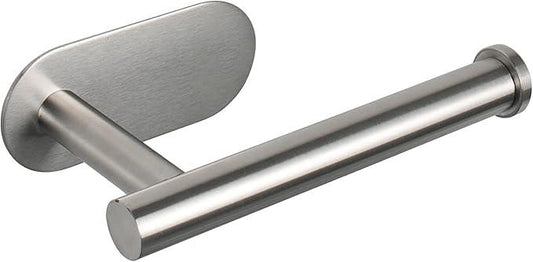 NearMoon Toilet Paper Holder Self Adhesive, Premium Thicken SUS304 Stainless Steel Rustproof Adhesive Toilet Roll Holder no Drilling for Bathroom, Kitchen, Washroom (1 Pack, Brushed Nickel) - ModernBath