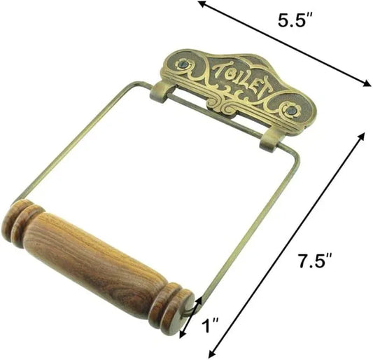 Renovators Supply Toilet Paper Holder - Antique Wall Mount Toilet Paper Holder - Sanitary Paper Holder - Vintage Bathroom Decor - Colonial Tissue Holder - Antique Brass, Victorian, Pack of 1 - ModernBath