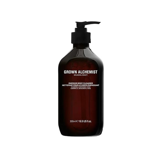 Grown Alchemist Energize Body Cleanser, Chamomile, Bergamot & Rose Gentle Bodywash. Hydrates and Cleanses Skin (300 ml).