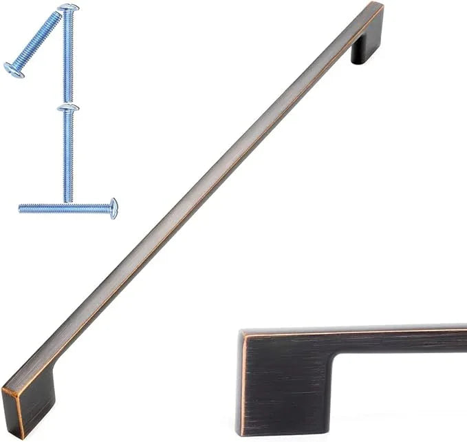 KOOFIZO 1 Pack 11-5/16 Inch Oil Rubbed Bronze Kitchen Cabinet Pulls Rubbed Bronze Cabinet Handles Bronze Cabinet Hardware for Kitchen Cabinets Drawer P01 Dresser Cupboard Bedroom Bathroom - ModernBath